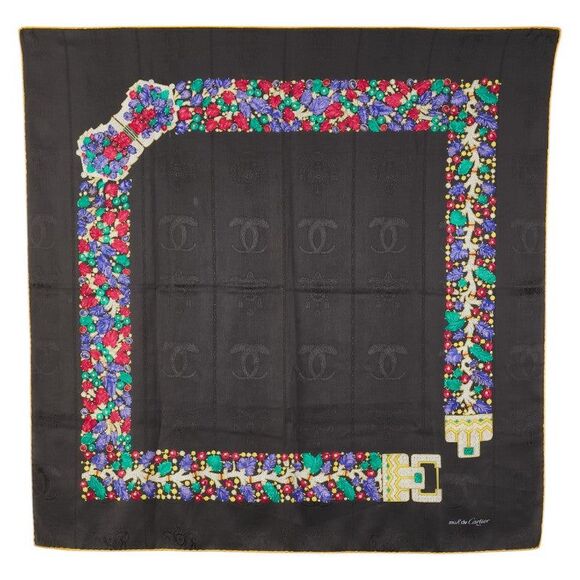 Cartier Panthere Belt Motif Silk Scarf - Picture 1 of 6